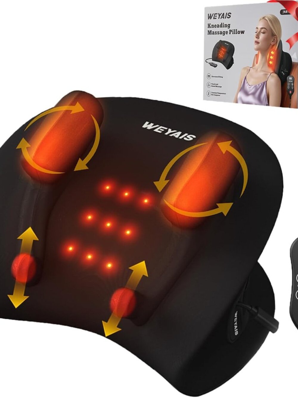 NEW HAYOY Neck Pillow and Shoulder Relaxer with Heat 3 Modes Strengths